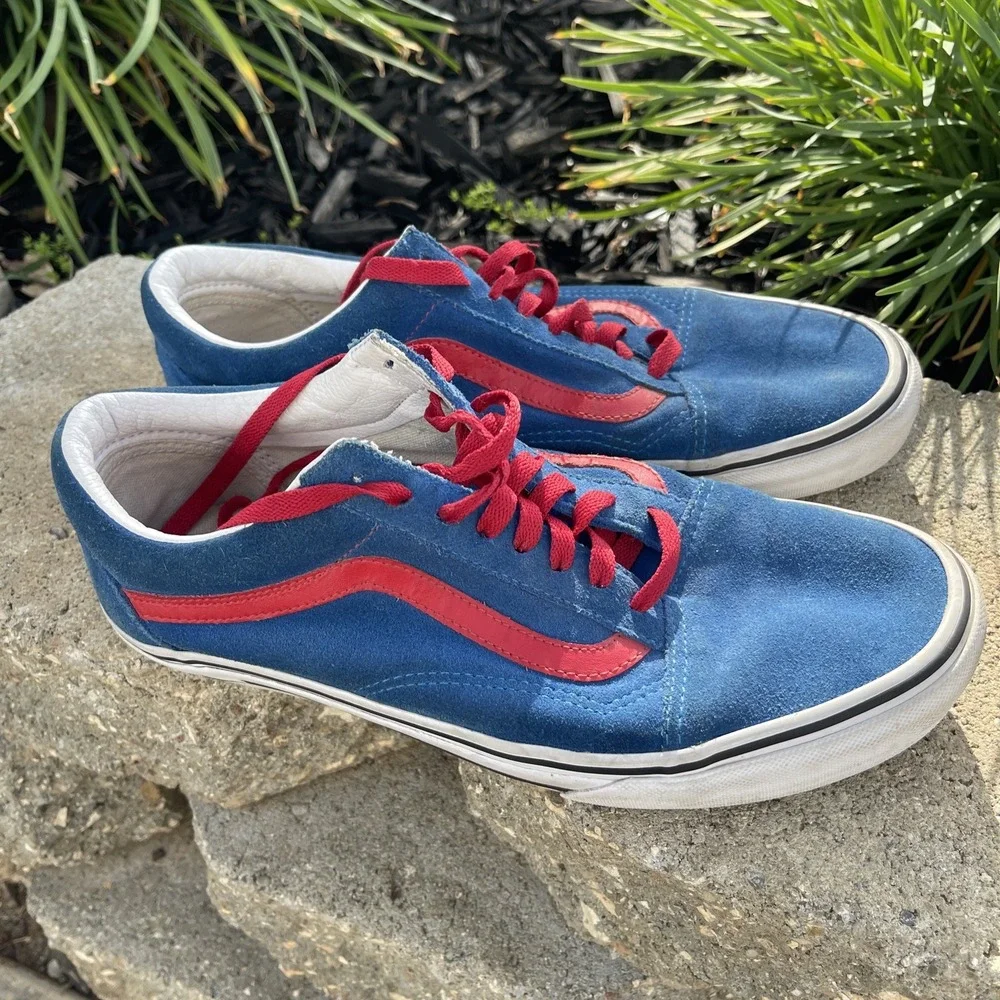 Vans Sneakers Men's 9.5 Suede Dazzling Blue Shoes